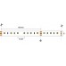 Tira LED Flexible 24V 12W/mt 60 Led/mt SMD 5025 IP20 CCT 2700ºK a 6000ºk Serie Profesional, Rollo 5 mts